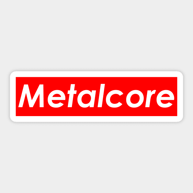 Metalcore (Red) Sticker by Graograman